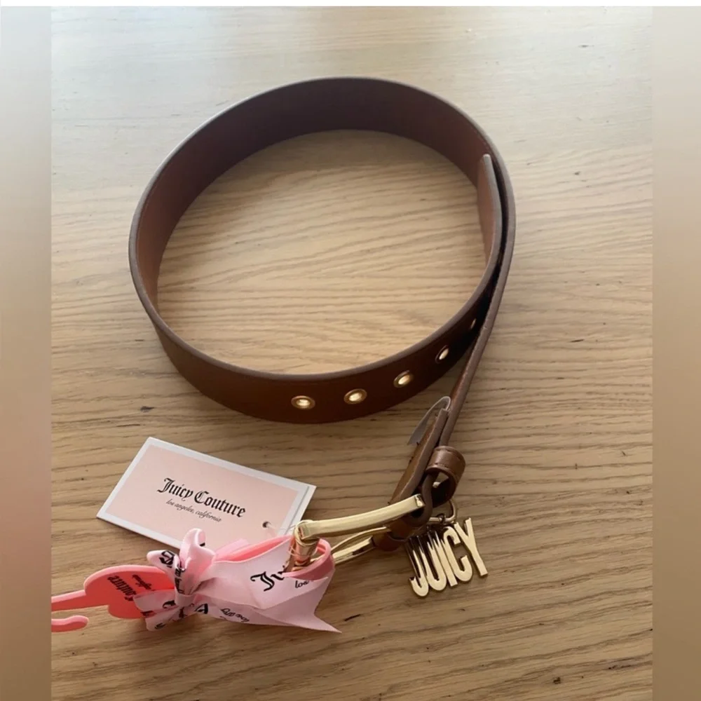 NWT🤩Juicy Couture Tan Sizes S-XL Belt for Women
